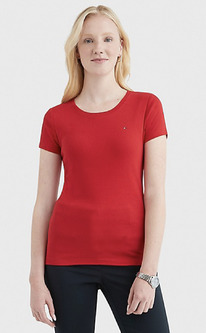 TH ESSENTIAL FAVORITE CREWNECK T-SHIRT tango red