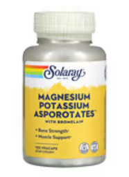 Solaray, Magnesium Potassium Asporotates, �������� ������ � �����, 120 ��
