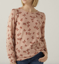 Fiftyoutlet SPRINGFIELD Camiseta Estampada Mangas Volumen rosa