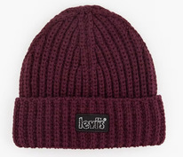 Levi  LEVIS� LOGO CHUNKY BEANIE Regular Purple - Purple