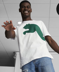 PUMA Oversized Logo Mens Tee Puma White