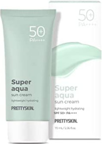 Pretty Skin ����������� �������������� ���� SPF50+PA++++ Super Aqua Sun Cream