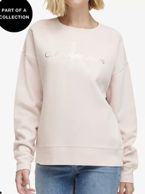 Macys Womens West Village Foiled Logo-Print Sweatshirt  ADORA