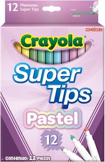 amazon GB CRAYOLA Pastel SuperTips Washable Markers - Pack of 12
