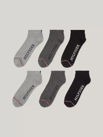 TomH ������� Hilfiger Ankle Sock 6-Pack Deep Black / Multi ���