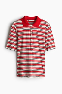 hm Geripptes Poloshirt