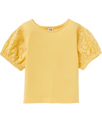 kik T-Shirt mit Lochstickerei