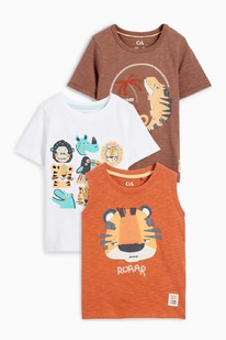  Multipack 3er - Wildtiere - Top und 2 Kurzarmshirts