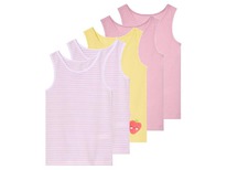 lidl Kinder Unterhemden, 5 Stck, rosa/gelb