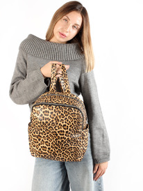 LACCOMA рюкзак Софи-HL040-леопард рыжий эко кожа хлопок LACCOMA рюкзак Софи-HL040-леопард рыжий эко кожа хлопок