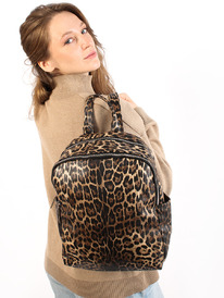 LACCOMA рюкзак Софи-HL040-леопард темно коричневый эко кожа хлопок LACCOMA рюкзак Софи-HL040-леопард темно коричневый эко кожа хлопок