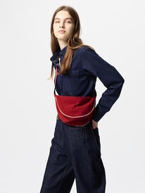 uniqlo Runde Mini Schultertasche (gestreift)