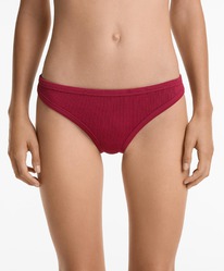 oysho Klassischer Bikinislip aus Rippstoff