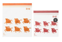 ikea ISTAD Beutel, wiederverschliebar, Pferd rot/orange, 2.5/1.2 l