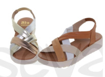 sevacalzados Blusandal Damen Ledersandalen 15088BLU