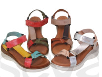 sevacalzados Blusandal Damen Ledersandalen 54322BLU