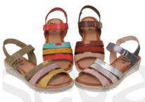 sevacalzados Blusandal Damen Ledersandalen 2898BLU